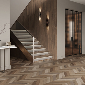 Wood Latina Brown Chevron M Laparet