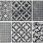 fLZM Roma Deco 20 Statuario Grafitte 20x20 FAP Ceramiche