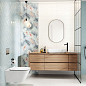 Fiori Blue Ondulato 9,8х29,8 Paradyz