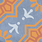 Palmas Blue Decor 2 20x20 Motto