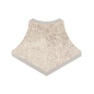 Плинтус радиальный внешний угол Stone 541 Sand R9 77х77x110х10 Kerastep фото в миниатюре