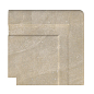 Угол фарфорового поручня наружный Pool Garden Beige 25x25 Serapool фото в миниатюре