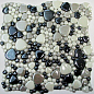SCM-098 Raindrop бело-серо-черный микс гладкие камешки 30,5x30,5 Keramissimo фото в миниатюре