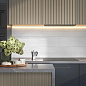 60167 Бьянка белый матовый мозаика 20x60x0.9 Kerama Marazzi