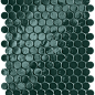 fROM Glim Petrolio Round Mosaico Brillante 29,5x32,5 FAP Ceramiche