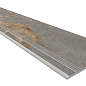 Ступень IN01 Intense Grey неполированный с насечками 30x120 Ametis by Estima