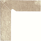 Scandiano Beige Цоколь левый структурный 2-х элем. 30х8,1 Paradyz