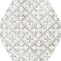 22099 Hexatile Cement Garden Grey 17,5x20 (17 видов паттерна) EQUIPE