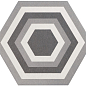 21357 Hexatile Harmony B&W 17,5x20 EQUIPE