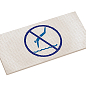 22200 Знак Нет дайвинга на плитке Antislip с сетчатой поверхностью Unglazed-Cobalt 12x24,5 Serapool
