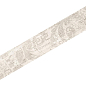 263242 Inserto decoro Chevron White 7,63x45 Versace (Gardenia Orchidea)