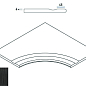 620090000224 CARBON BORDO SVASATO ANGOLARE ROUND 30 60x60 Italon