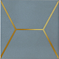 OP/E181/17067 Декор Витраж голубой 15*15 Kerama Marazzi