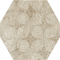 1047251 RIABITA ESAGONA FABRIC NATURAL 24x27,7 Serenissima Cir