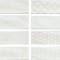 Decor Opal White 7.5x30 Cifre