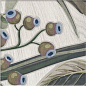 DECOR BLUE LEAVES 20x20 Mainzu