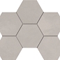 Мозаика GF01 Graffito Light Grey Hexagon неполированный 25x28,5 Estima