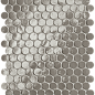 fROJ Glim Grigio Fumo Round Mosaico Brillante 29,5x32,5 FAP Ceramiche