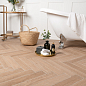 Chevron Ancona Chocolat 8x40 Ecoceramic
