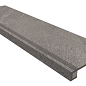 Комплект Ступень GB02 Gabbro 33x120 неполированная с бортиком + Подступенок 14.5x120 Estima