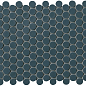 Boston Petrolio Mosaico Round 29,5*32,5 FAP Ceramiche