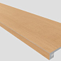 Комплект Ступень CW04 Classic Wood 33x120 неполированная с бортиком + Подступенок 14.5x120 Estima