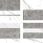 Calacatta Decor Combi Rectificado 30x90 Novacera