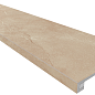 Комплект MM01 Magmas Beige (Ступень 33x120 неполированный прямоугольный бортик без насечек + Подступенок 14,5x120) Ametis by Estima