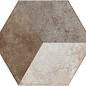 Heritage Deco Exagona Texture 2 34.5x40 Fioranesе