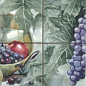 Monocolor Composicion Acuarela Uvas 20х40 Absolut Keramika