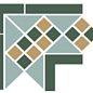 Corner LISBON with 1 strip (Tr.13 Dots 18+03 Strips 18) 21.5х21.5 Top Cer