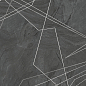 Ontario Nero Decore Carving Slim 40x120 SotGres