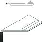 620090000228 CARBON BORDO SVASATO ROUND SX 30x60 Italon