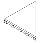 620090000833 Griglia Frame 10 Sinistro/Left 25x25 Italon