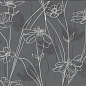 17552 Floresta цветы серый ректификат 60x120 Meissen