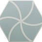 127009 FANCY WAVES BLUE R10 20x23 DNA Tiles