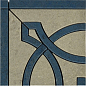 Angolo Rinascimento B Grigio Egeo Levigato (Grigio Egeo, Azul Bahia) 15x15 Casalgrande Padana