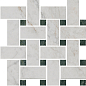 T038/SG6540 Серенада мозаичный белый лаппатированный 32x32 Kerama Marazzi