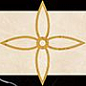 PJD-SDPH069 69 Waterjet Border (Harvest) 60x24 Marmocer