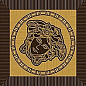 G0047124 Tozzetto Medusa Moka/Oro Nat 9,8x9,8 Versace (Gardenia Orchidea) фото в миниатюре