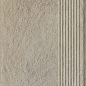 Eremite Crema Stopnica Prosta Struktura Mat 30x60 Paradyz
