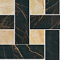 240450 MARBLE MOSAICS CHESTERFIELD NERO-ORO 29,1x29,1 Versace (Gardenia Orchidea)
