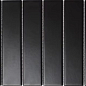 Y45P808 Strip Черная матовая 4.5x19.5 28.8x19.5 Porcelain mosaic фото в миниатюре