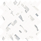 620110000211 Stellaris Statuario White Mosaico Cross Nat 31.5x29.7 Italon