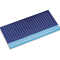21277 Противоскользящая плитка с буртиком с сетчатой поверхностью Light Blue-Cobalt 12,5х25 Serapool