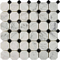 PIX209 Bianca Carrara, Nero Marquina из мрамора 48x48 305х305x8 Pixmosaic