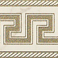 240201 MARBLE FASCIA GRECA BIANCO SAB 11,5x58,5 Versace (Gardenia Orchidea)