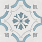 Sirocco Blue Ornate 22,3x22,3 Harmony