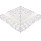 122-8000DK Внешний угол поручня Apache Unglazed 24,5x24,5 Serapool фото в миниатюре