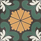SYNC FLOWER GREEN 15x15 DNA Tiles